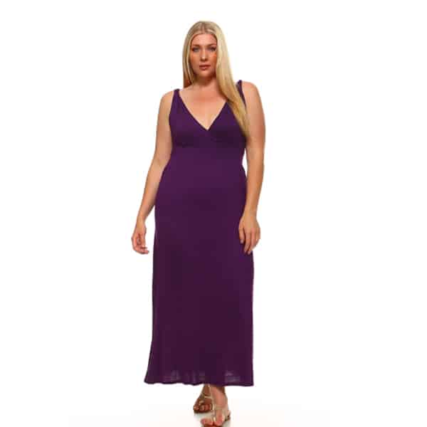 Purple Maxi Dress - Glamour Boutique