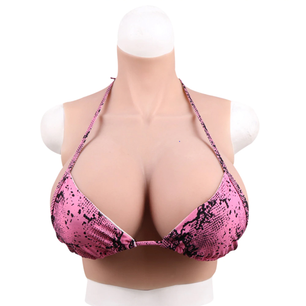 Crossdressing Silicone Breast Shape Realistic E-Cup Breast Plate