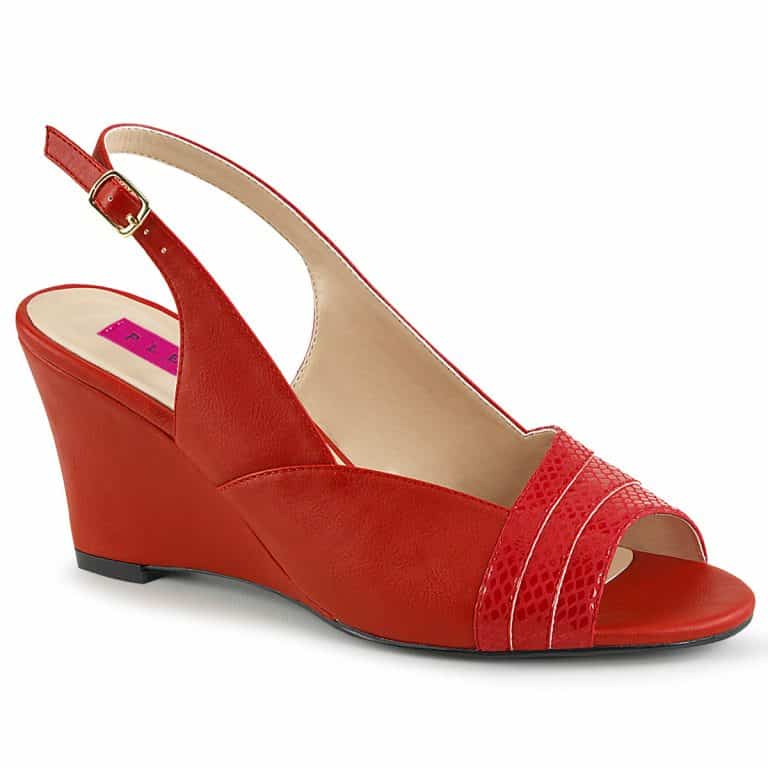 Sling Back Peep Toe Wedges | Men's Sandals | Glamour Boutique