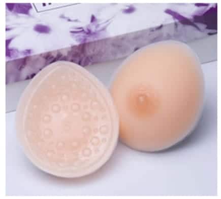 1 Pair Falsies Realistic Strap Sponge Breast Forms Fake Boobs
